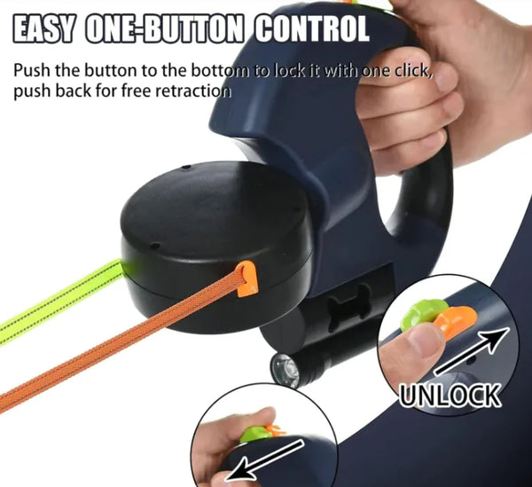 Twin-Control Retractable Leashes