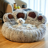 Snuggly Paw Shaped Pet Bed