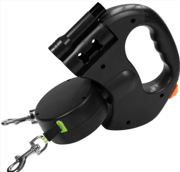 Twin-Control Retractable Leashes