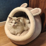 Cozy Cat Den: Washable & Semi-Enclosed House