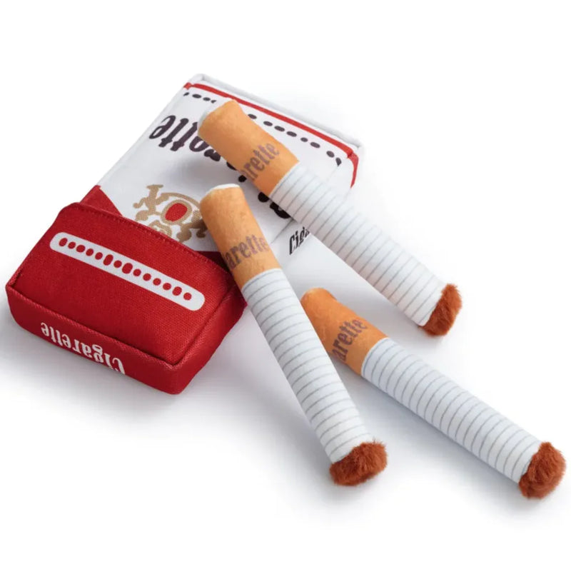 Squeaky Cigarette Plush Pet Toy